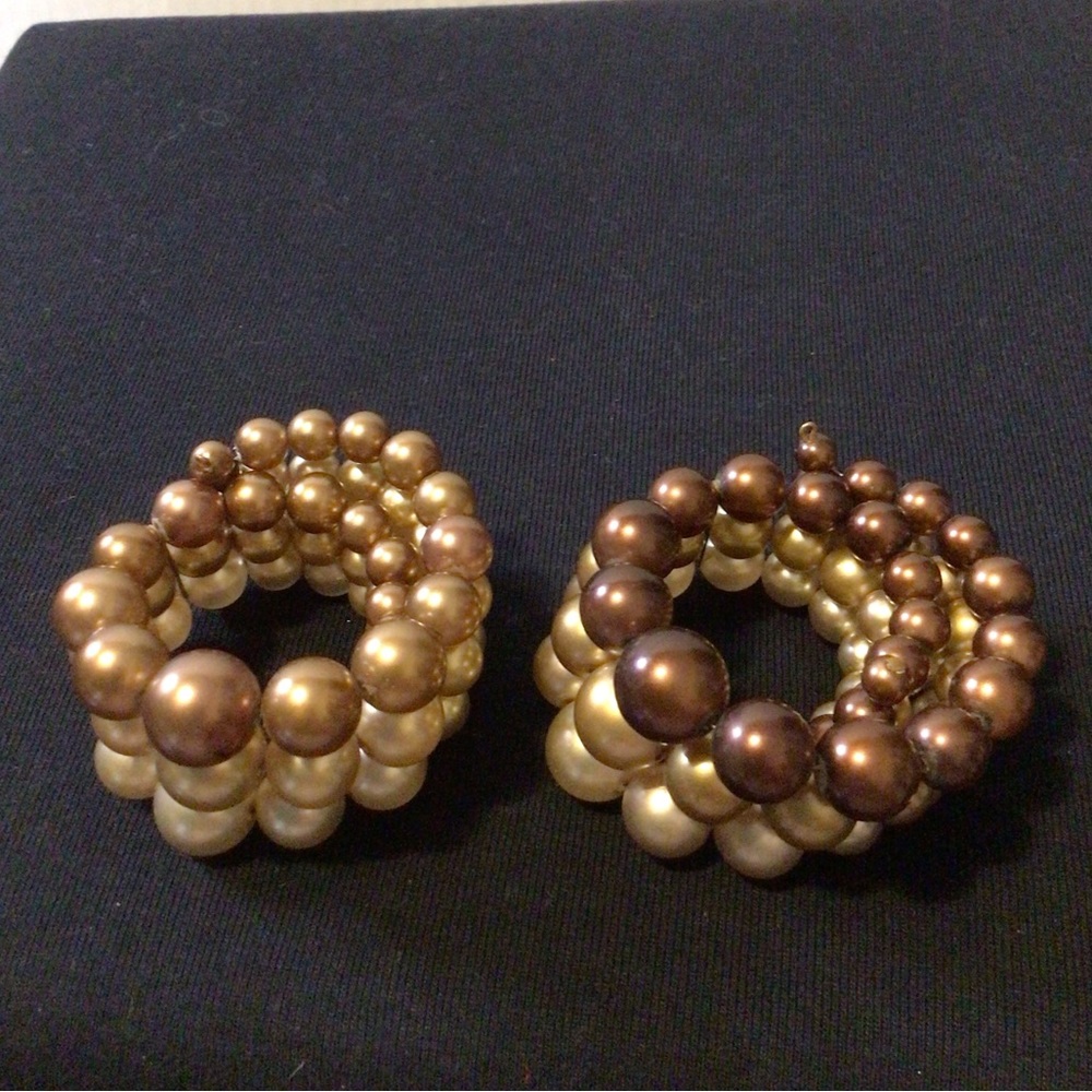 Vintage Multicolored Bubble Wrap/Coil Bracelets(2)